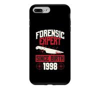 Forensic Expert Since Birth 1998 True Crime Thème Anniversaire Coque pour iPhone 7 Plus/8 Plus