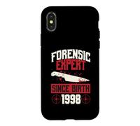 Forensic Expert Since Birth 1998 True Crime Thème Anniversaire Coque pour iPhone X/XS