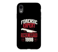 Forensic Expert Since Birth 1998 True Crime Thème Anniversaire Coque pour iPhone XR