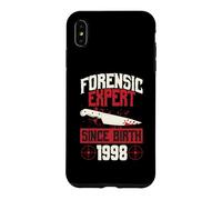 Forensic Expert Since Birth 1998 True Crime Thème Anniversaire Coque pour iPhone XS Max
