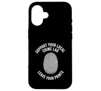 Forensic Science Investigator Fingerprint Coque pour iPhone 16