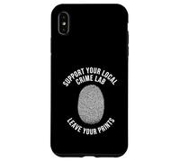 Forensic Science Investigator Fingerprint Coque pour iPhone XS Max