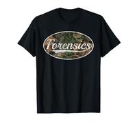 Forensics Camouflage Throwback Style Graphic T-Shirt