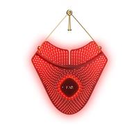 FAQ 211 Masque cou et décolleté portable anti-âge en silicone NIR + 7 LED - Soin luxe antirides et ridules - Sans fil et léger - Flexible avec couverture totale - Soin de beauté