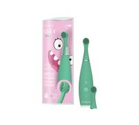 FOREO ISSA 4 Baby - Brosse a dent bebe sonique en silicone: poils double-face, smiley ludique, massage gencives - Brosse à dent électrique, 12 mois, batterie 240 jours, idéal voyage, Kiwi Green