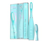 FOREO ISSA 4 Brosse à dent électrique sonique 4-en-1 rechargeable - brosse a dent souple, blanchiment dentaire, tête remplaçable 12 mois, nettoyage ultra-hygiénique - Arctic Blue
