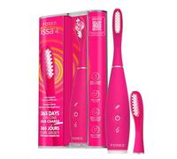 FOREO ISSA 4 Brosse à dent électrique sonique 4-en-1 rechargeable - brosse a dent souple, blanchiment dentaire, tête remplaçable 12 mois, nettoyage ultra-hygiénique - Fuchsia