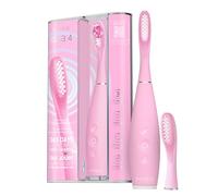 FOREO ISSA 4 Brosse à dent électrique sonique 4-en-1 rechargeable - brosse a dent souple, blanchiment dentaire, tête remplaçable 12 mois, nettoyage ultra-hygiénique - Pearl Pink