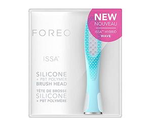 FOREO ISSA Hybrid Wave Tête de brosse moyenne en silicone et poils polymères PBT Durables 6 mois Vert menthe