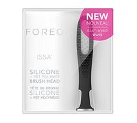 FOREO ISSA Tête De Brosse Hybride De Rechange - Noir | Tête De Brosse Hybride, Silicone Et Polymère PBT De Qualité Médicale, Durée De Vie De 6 Mois, Remplaçable