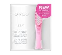 FOREO ISSA Tête de brosse hybride ondulée, poils en silicone de qualité médicale et polymère PBT, durée de 6 mois, remplaçable, rose perle