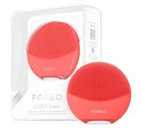 FOREO LUNA 4 mini brosse nettoyante et massante visage - Brosse premium - Améliore l'absorption des soins - Accessoires de voyage pour les soins du visage - Pour tous les types de peau - Coral