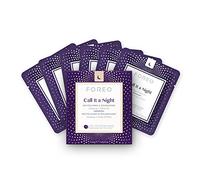 FOREO Masque actif UFO Call it a Night pour peau sèche et mature, pack de 7, revitalisant et nourrissant, ginseng et huile d'olive, cruelty-free, compatible avec tous les appareils UFO