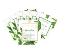 FOREO Green Tea, masque facial UFO pour peaux grasses et imperfections, pack de 6 unités, antioxydant, hydratant, extrait de thé vert et d'ulmus, naturel et non testé sur les animaux
