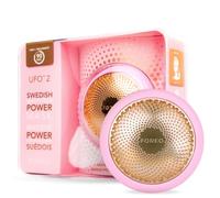 Foreo Appareil de soins du visage UFO 2 – Luminothérapie LED spectre complet, chaud/froid, Rose Perle
