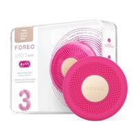 FOREO UFO 3 mini masque hydratant visage 4 en 1 - Anti-âge - Luminothérapie LED à spectre complet et lumière rouge - Thermothérapie - Massage visage T-Sonic - Connecté par application - Fuchsia