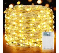 Forepin Guirlande Led à Pile, 15M 150LED Guirlande Lumineuse à Pile avec Minuteur Guirlandes Led Fil Cuivre pour Interieur Exterieur, Chambre, Fête, Noël, Halloween, Mariage, Décoration