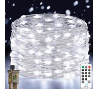 Forepin Guirlande Lumineuse, 18M 150LED Guirlande Lumineuse Exterieure avec Prise 8 Modes Etanche avec Minuterie Guirlande Décorative Intérieur pour Chambre Noël Mariage Fête Anniversaire Jardin