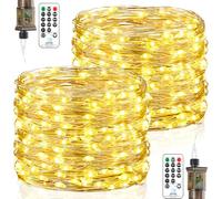 Forepin Guirlande Lumineuse Intérieur, 23M 200 LED Guirlande Noel, Imperméable, 8 Modes, Blanc Chaud, pour Décoration Intérieure Extérieure, Noël, Jardin, Anniversaire, Mariage, Christmas