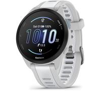 Forerunner 165, Montre GPS Running AMOLED 43 mm, Suivi Sport et Performance, Blanc/Gris Clair
