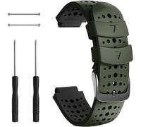 Forerunner 235 Replacement Silicone Sport Watch Strap For Garmin Forerunner 235/220/230/620/630/735xt (Army Green/Black)