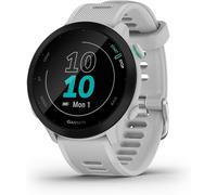Forerunner 55 - Montre Gps Multi-Activités Running Avec Fonctions D`Entrainement Coach Et Cardio Au Poignet Blanche, Whitestone[Dai6282337]