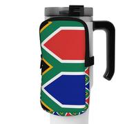 FoRes Sac de transport polyvalent pour bouteille de sport avec drapeau de l'Afrique du Sud, idéal pour la marche, le yoga, la gym, les voyages de loisirs, Noir , S, Art Déco