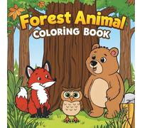 Forest Animal: Simple & Cute Animal Coloring Book
