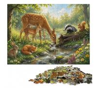 Forest Animals by The Pond Puzzle en Bois | Cadeau puzzle - activité pour une soirée calme sur plusieurs sessions.