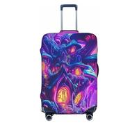 Forest Beauty Housse de protection élastique pour valise Motif plante, Noir , L