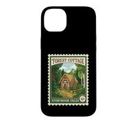 Forest Cotage Timbre-Poste Vintage Contes d'histoires Coque pour iPhone 14 Plus