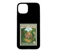 Forest Cotage Timbre-Poste Vintage Contes d'histoires Coque pour iPhone 15 Plus