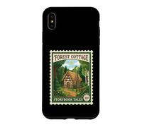 Forest Cotage Timbre-Poste Vintage Contes d'histoires Coque pour iPhone XS Max