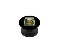 Forest Cotage Timbre-Poste Vintage Contes d'histoires PopSockets PopGrip Adhésif
