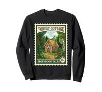 Forest Cotage Timbre-Poste Vintage Contes d'histoires Sweatshirt