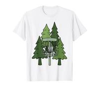 Forest Disc Panier de Golf Amusant Scène de Golf T-Shirt
