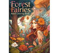Forest fairies - adult coloring book