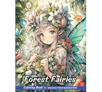 Forest Fairies: Adult Coloring Book with Forest Fairies for Stress Relief and Relaxation (Christmas Coloring Pages)