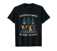 Forest Fanatics Lanterne Dance Party Design T-Shirt