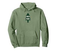 Forest Friend Eco Nature Lover Pin Tree Sweat à Capuche, Unisexe pour Adultes, Vert Sauge, S