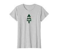 Forest Friend Eco Nature Lover Pin Tree T-Shirt, Femme, Argent, S