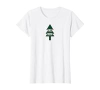 Forest Friend Eco Nature Lover Pin Tree T-Shirt, Femme, Blanc, S