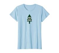 Forest Friend Eco Nature Lover Pin Tree T-Shirt, Femme, Bleu Céleste, S