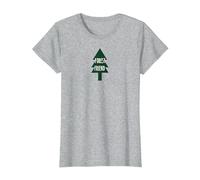 Forest Friend Eco Nature Lover Pin Tree T-Shirt, Femme, Gris Chiné, S