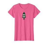 Forest Friend Eco Nature Lover Pin Tree T-Shirt, Femme, Rose chiné, S