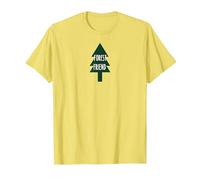 Forest Friend Eco Nature Lover Pin Tree T-Shirt, Homme, Citron, S