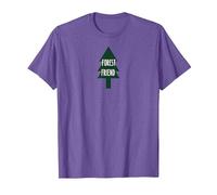 Forest Friend Eco Nature Lover Pin Tree T-Shirt, Homme, Violet chiné, S