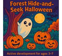Forest Hide-and-Seek Halloween: A Fun ActiveBook with Coloring, Counting, and Seek-and-Find Activities for Kids Ages 3-7