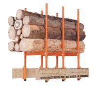 Forest Master BLS-3H Chevalet à Bûches - Idéal pour la Coupe Précise de Bûches Multiples - Capacité 250 kg - Léger, Compact et Pliable - 3 Chaînes Autobloquantes pour Stabilité Supérieure