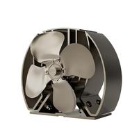 Forest Master | Ventilateur de poêle avancé Viking - Design puissant à 4 lames pour une circulation de la chaleur écologique dans les poêles à bois et cheminées (bronze brossé, mini Viking Air)